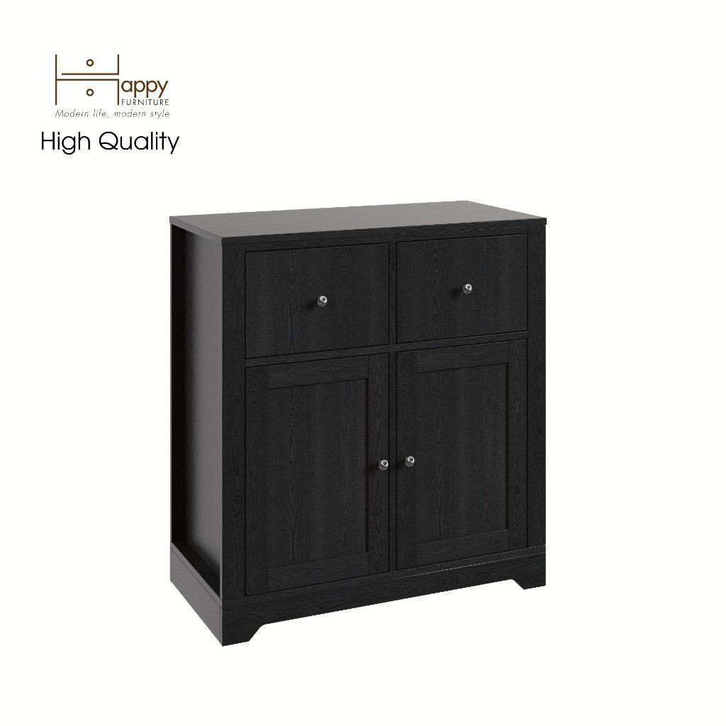 HAPPY FURNITURE , Tủ kết hợp kệ đựng đồ 2 cửa mở - CANA , TCM_004 , 80cm x 40cm x 87cm