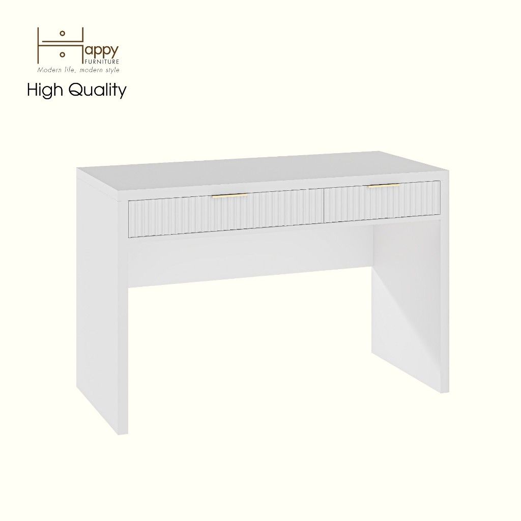 HAPPY FURNITURE , Bàn làm việc 2 ngăn kéo - NAMI, BAN_131 , 120cm x 55cm x 78cm DxRxC