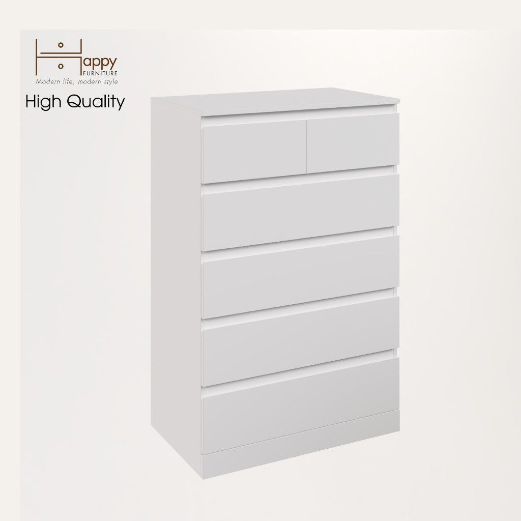 HAPPY FURNITURE , Tủ 5 tầng - DOOBIE , THK_006 , 80cm x 48cm x 123cm