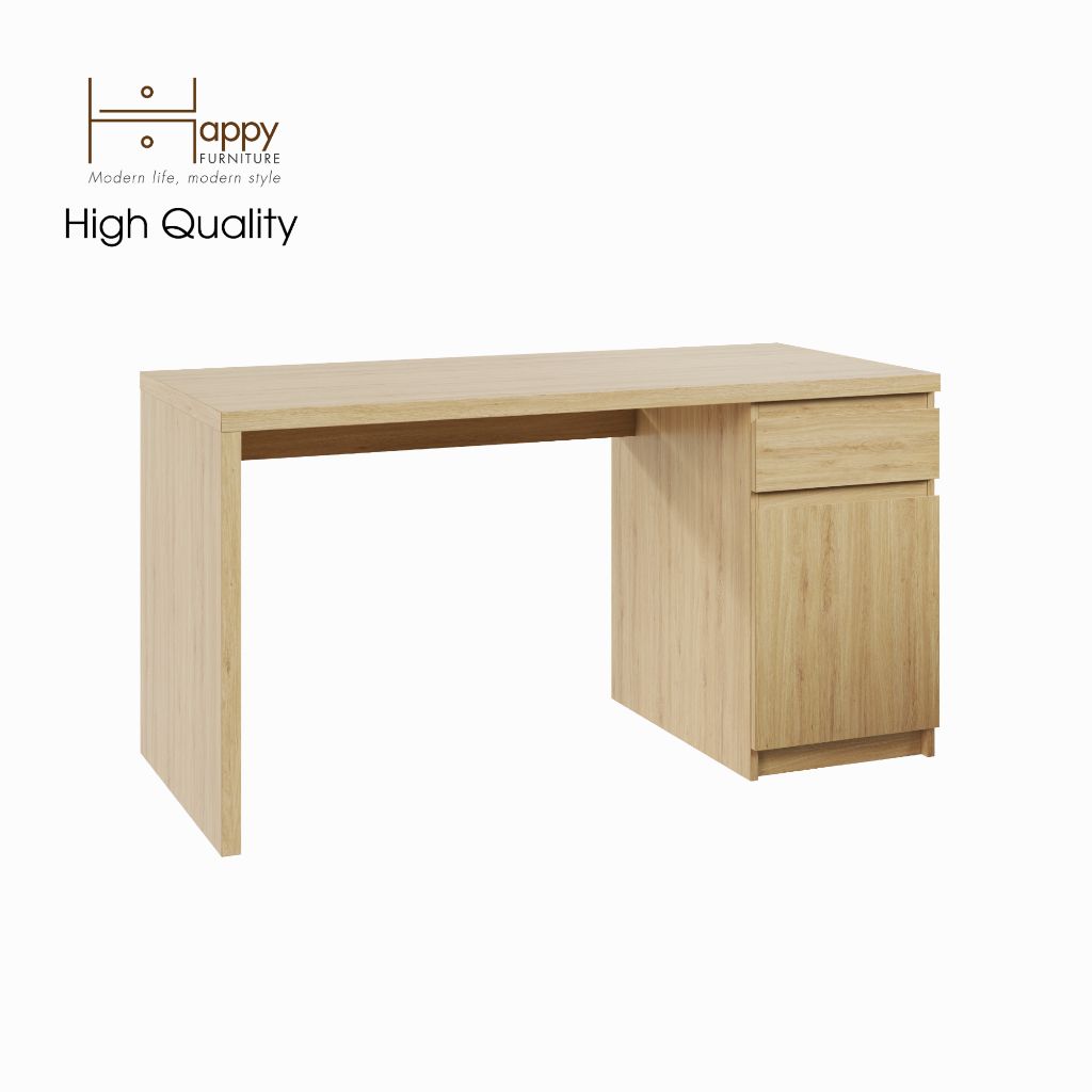 HAPPY FURNITURE , Bàn làm việc 2 ngăn đựng đồ -DOOBIE , BAN_002 , 140cm x 60cm x 73cm