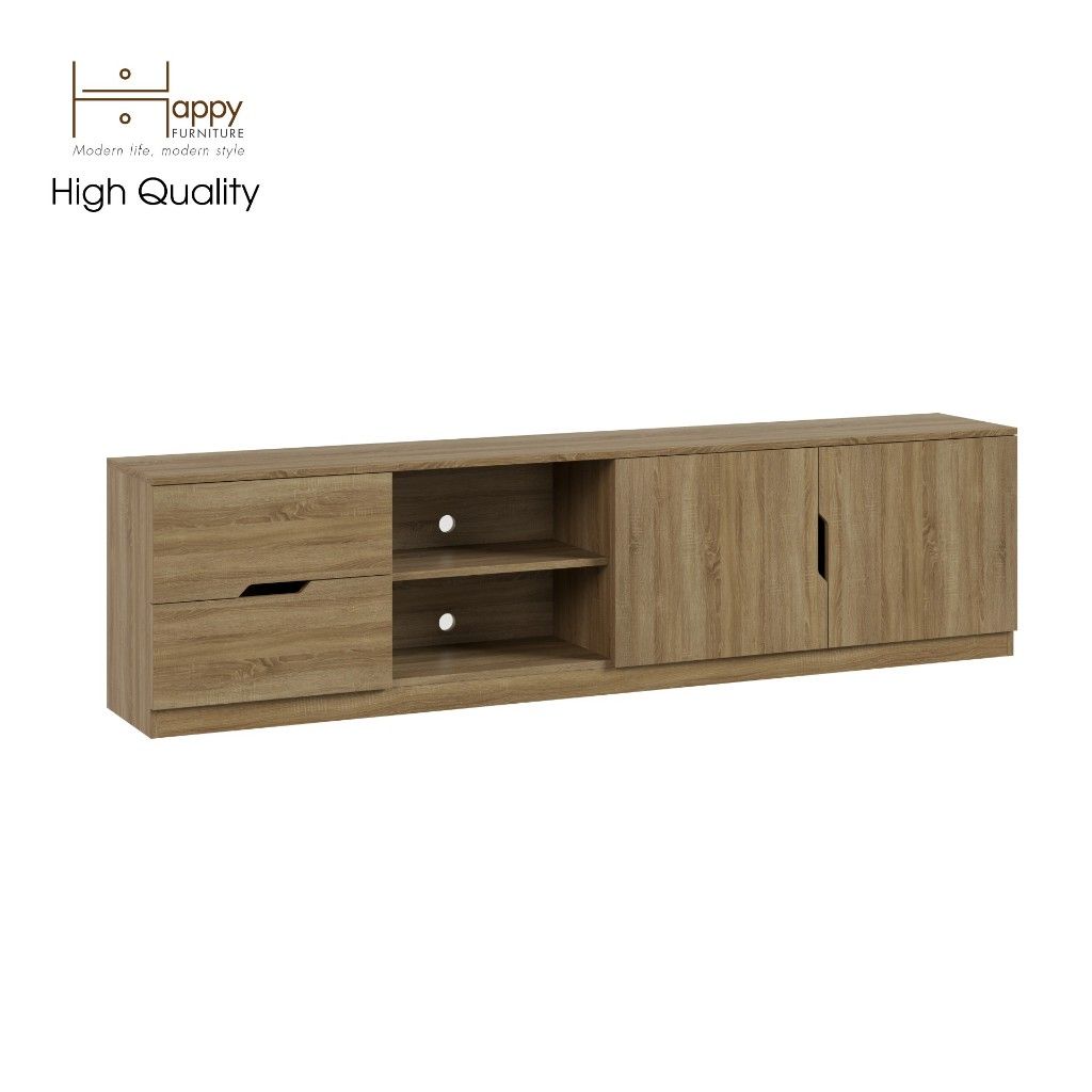 HAPPY FURNITURE , Kệ Tivi nhiều ngăn - DASH , KTV_007 , 210cm x 35cm x 54cm