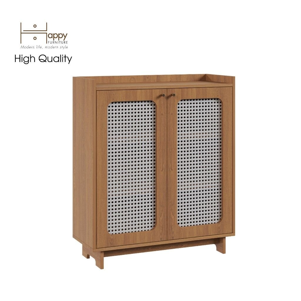 HAPPY FURNITURE , Tủ giày 2 cánh mở - MEYDAN , TCM_056 , 85cm x 34cm x 100cm