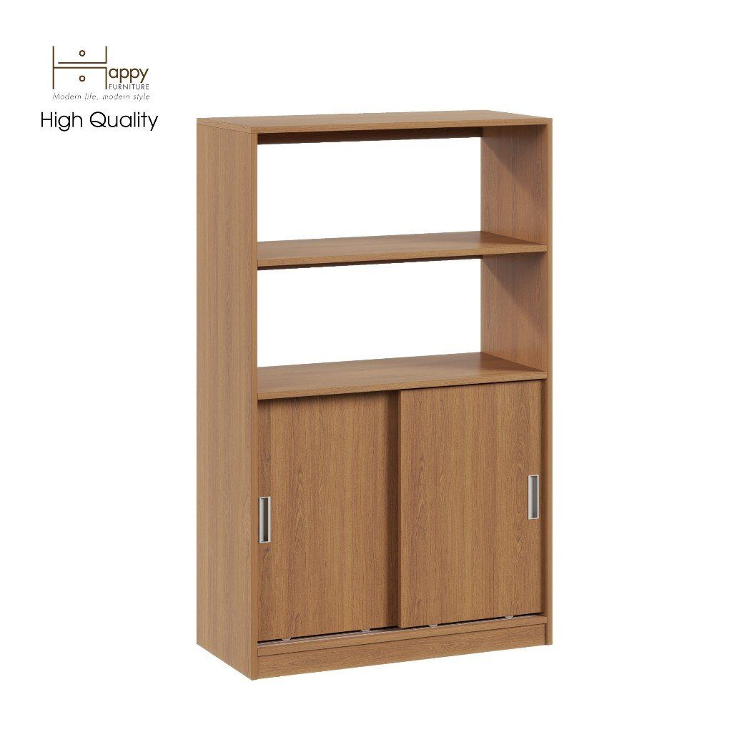 HAPPY FURNITURE , Tủ lưu trữ 2 cửa lùa - LUCA , TCL_009 , 86cm x 40cm x 140cm