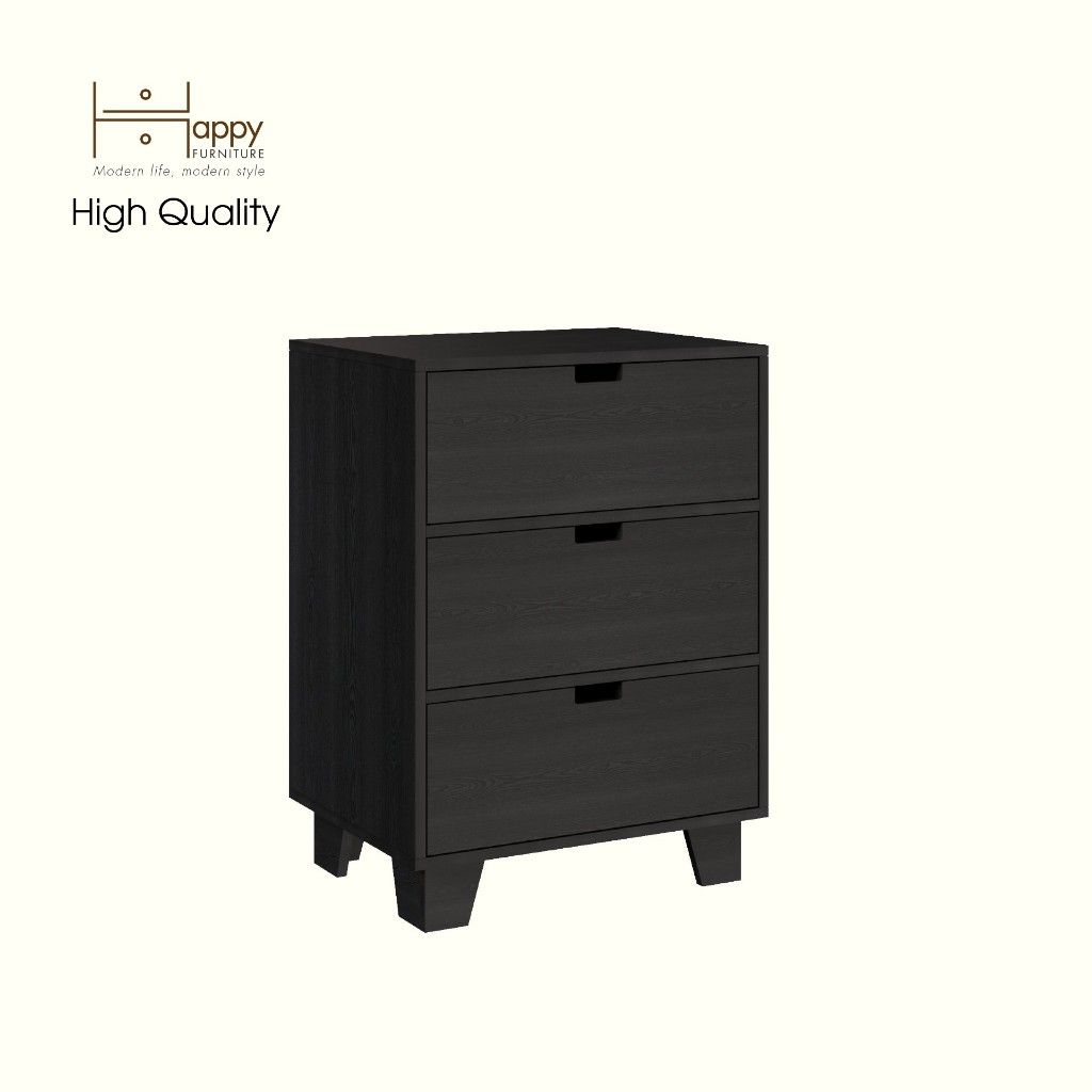 HAPPY FURNITURE , ALVA - Tủ lưu trữ 3 ngăn kéo , THK_227 , 60cm x 45cm x 82cm DxRxC