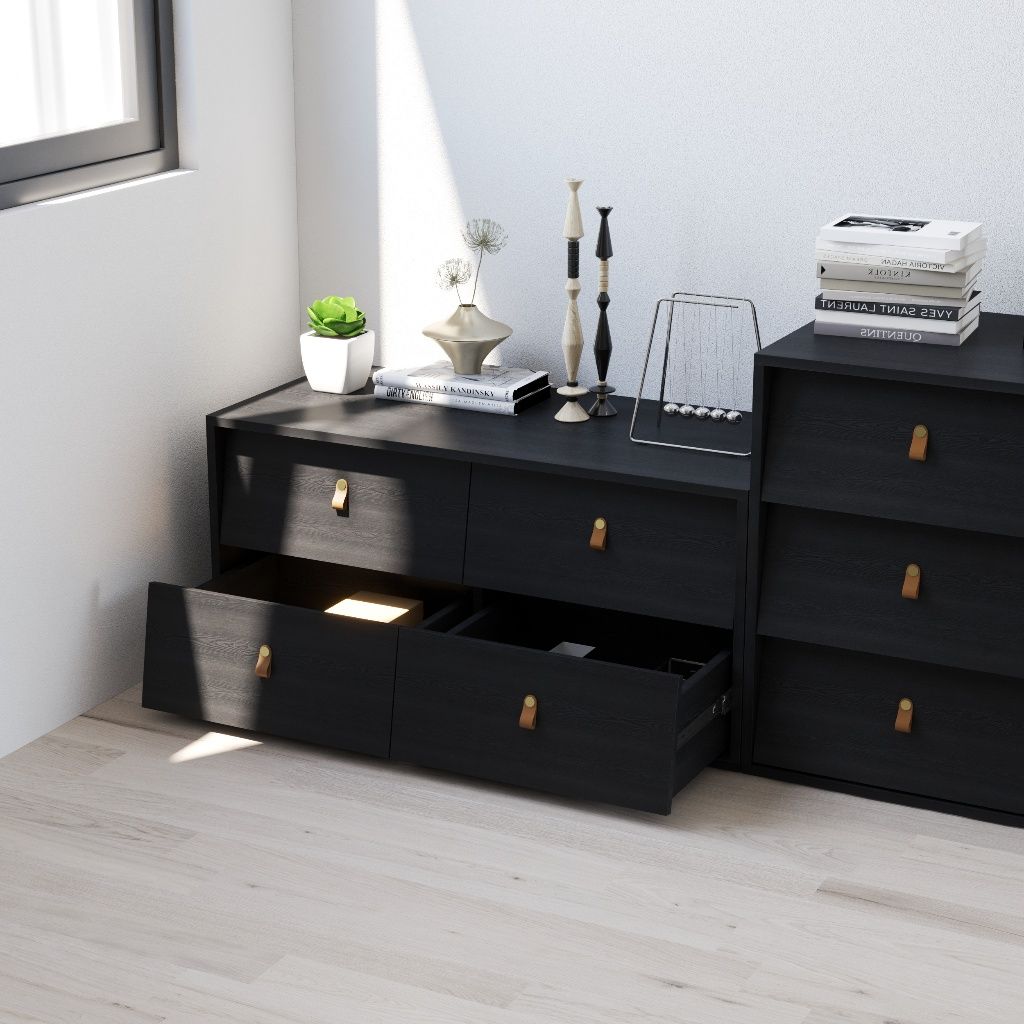 HAPPY FURNITURE , Tủ lưu trữ 4 ngăn kéo - CALYN , THK_313 , 100cm x 45cm x 47cm DxRxC