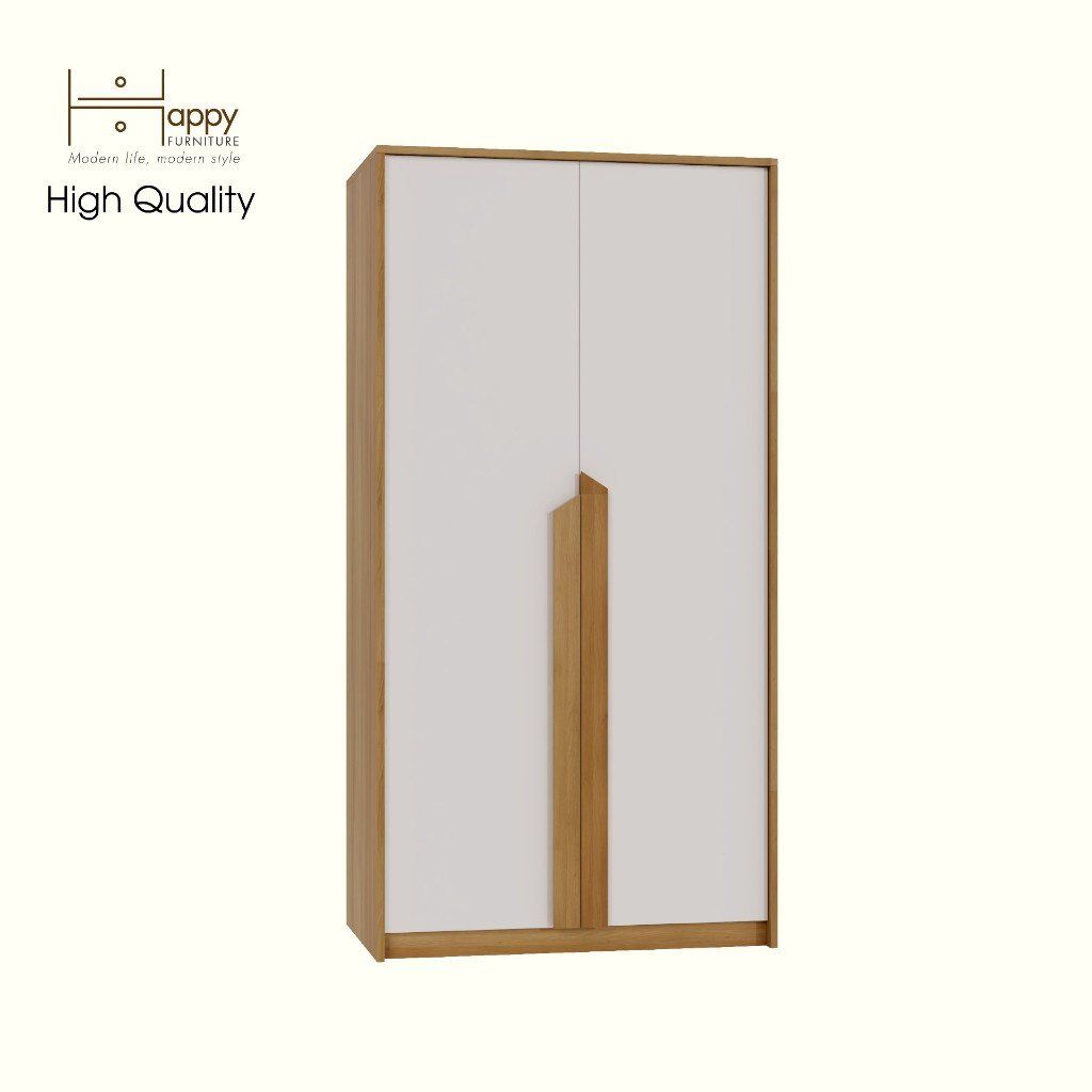 HAPPY FURNITURE , Tủ quần áo 2 cánh mở - PONIX , TCM_113 , 90cm x 54cm x 176cm
