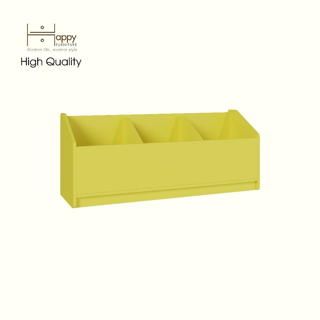 HAPPY FURNITURE , Thùng lưu trữ 3 ngăn cho trẻ em - KID , TLT_005 , 120cm x 36cm x 50cm