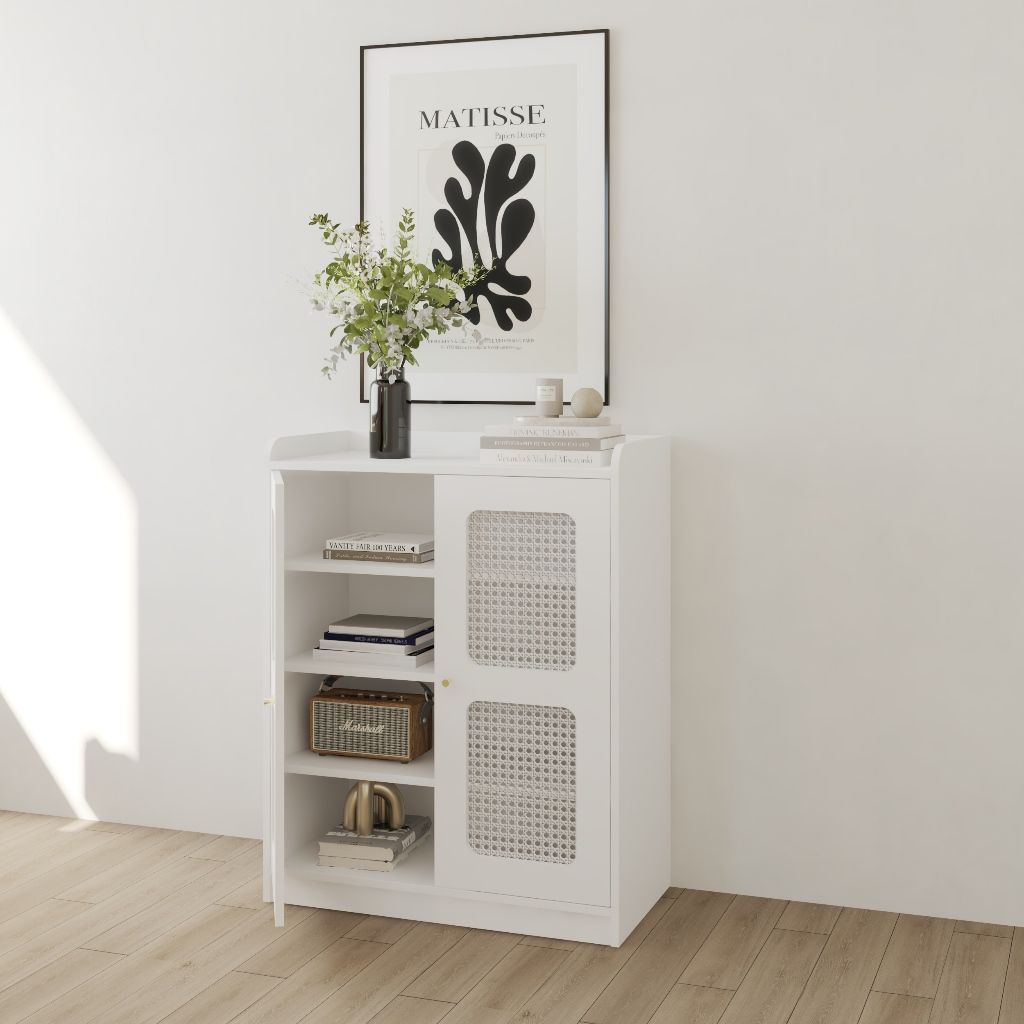 HAPPY FURNITURE , Tủ lưu trữ 2 cánh mở - MAY , TCM_252 , 80cm x 40cm x 100cm DxRxC