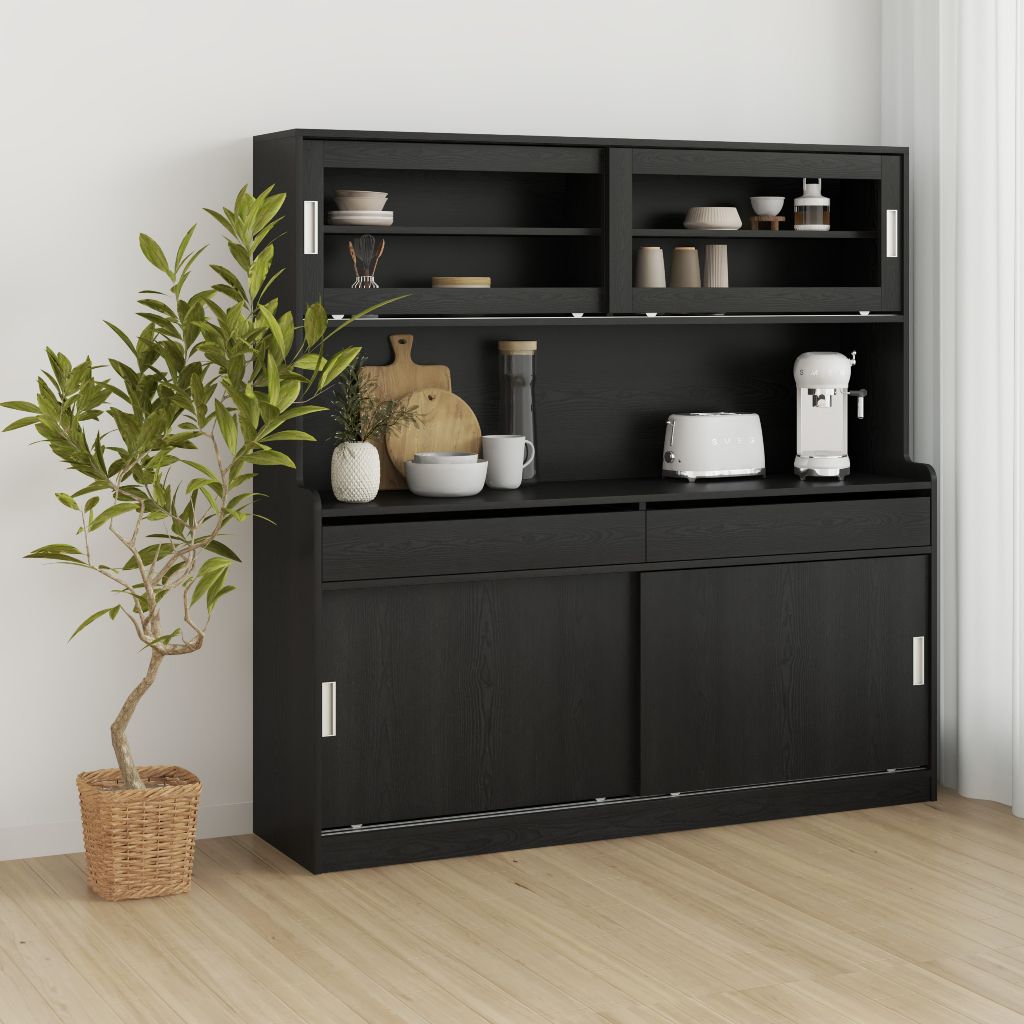 HAPPY FURNITURE , Kệ lưu trữ nhà bếp - LUCA , TCL_013 , 160cm x 42cm x 160cm
