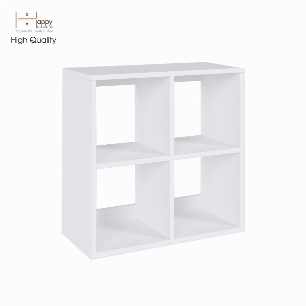 HAPPY FURNITURE , Kệ sách 2x2 - ZANE , KSA_036 , 60cm x 28cm x 60cm