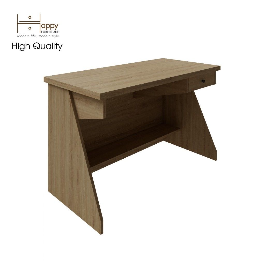 HAPPY FURNITURE , Bàn làm việc 1 ngăn kéo - HELI , BAN_061 , 120cm x 60cm x 75cm