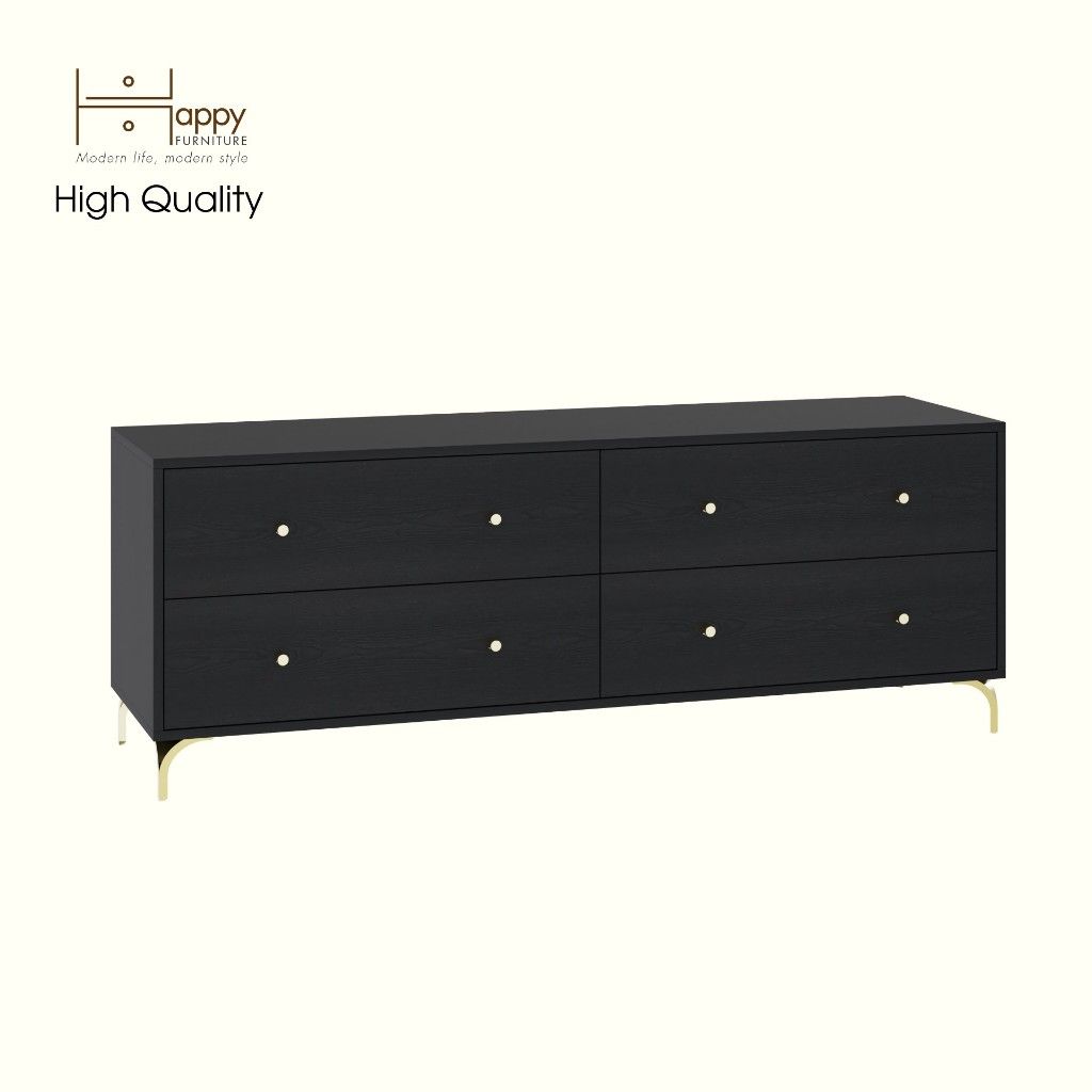 HAPPY FURNITURE , Tủ lưu trữ 6 ngăn kéo - HAPPI, THK_272 , 160cm x 45cm x 60cm DxRxC