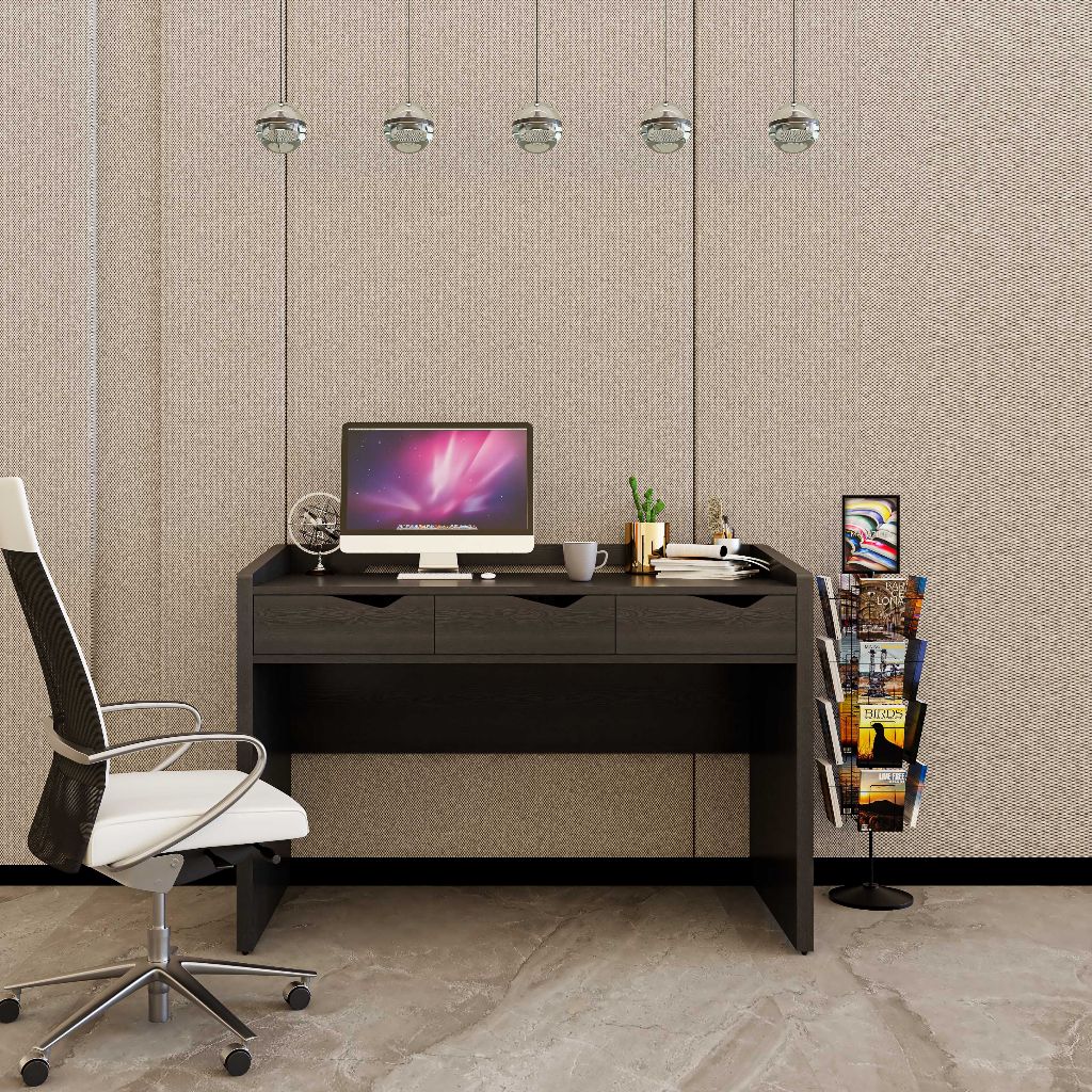 HAPPY FURNITURE , Bàn làm việc 3 ngăn kéo - WINNI , BAN_078 , 120cm x 59cm x 83cm