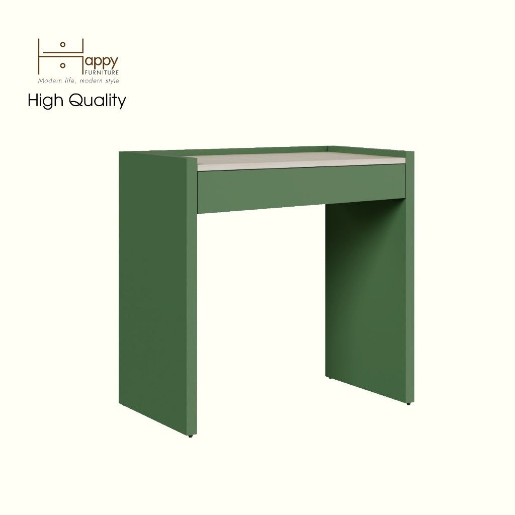 HAPPY FURNITURE , Bàn trang điểm 1 ngăn kéo - VIGGO , BAN_089 , 80cm x 45cm x 78cm