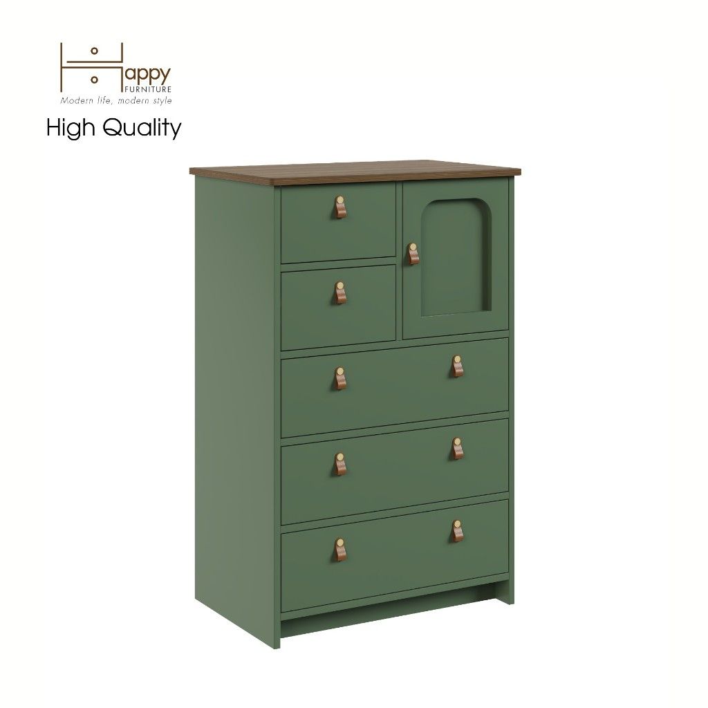 HAPPY FURNITURE , Tủ lưu trữ 5 ngăn kéo - NOMIA , THK_064 , 70cm x 45cm x 108cm