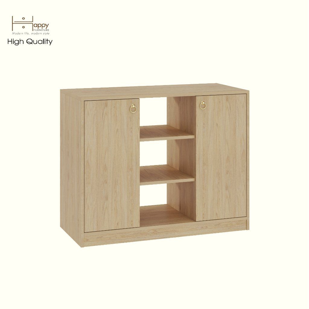 HAPPY FURNITURE , Tủ lưu trữ 2 cửa mở - MERI , TCM_255 , 100cm x 45cm x 80cm DxRxC