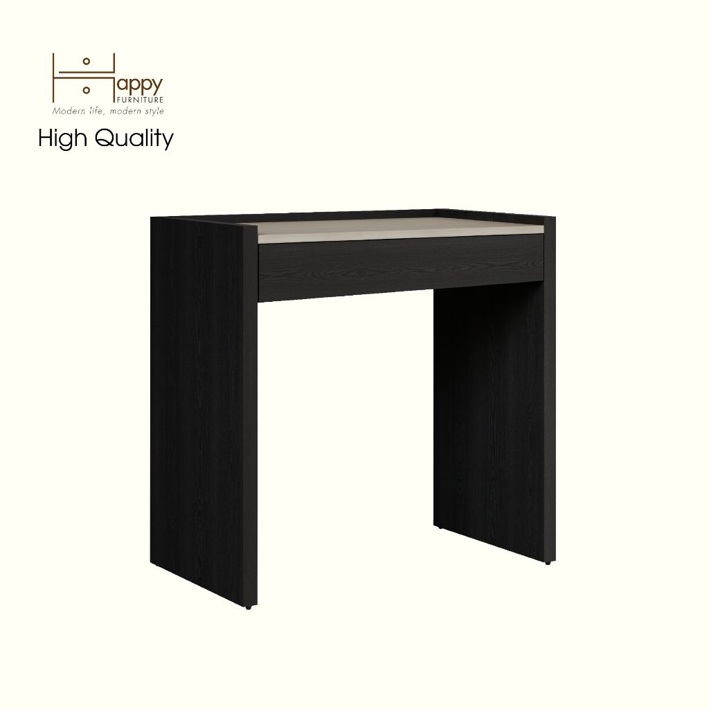 HAPPY FURNITURE , Bàn trang điểm 1 ngăn kéo - VIGGO , BAN_089 , 80cm x 45cm x 78cm