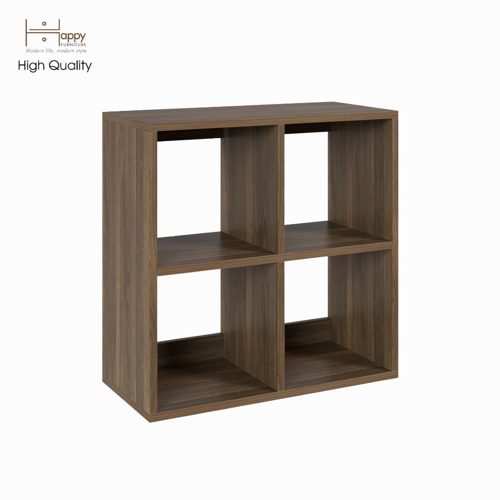 HAPPY FURNITURE , Kệ sách 2x2 - ZANE , KSA_036 , 60cm x 28cm x 60cm