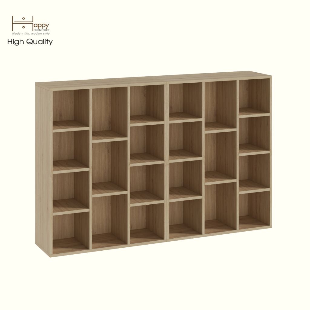 HAPPY FURNITURE , COMBO 2 kệ sách nhiều ngăn - CATY , KSA_099 , 154cm x 28cm x 100cm DxRxC