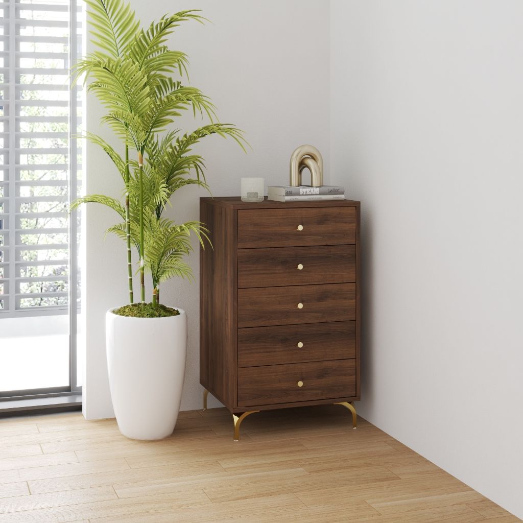 HAPPY FURNITURE , Tủ lưu trữ 5 ngăn kéo - HAPPI, THK_270 , 50cm x 45cm x 87cm DxRxC