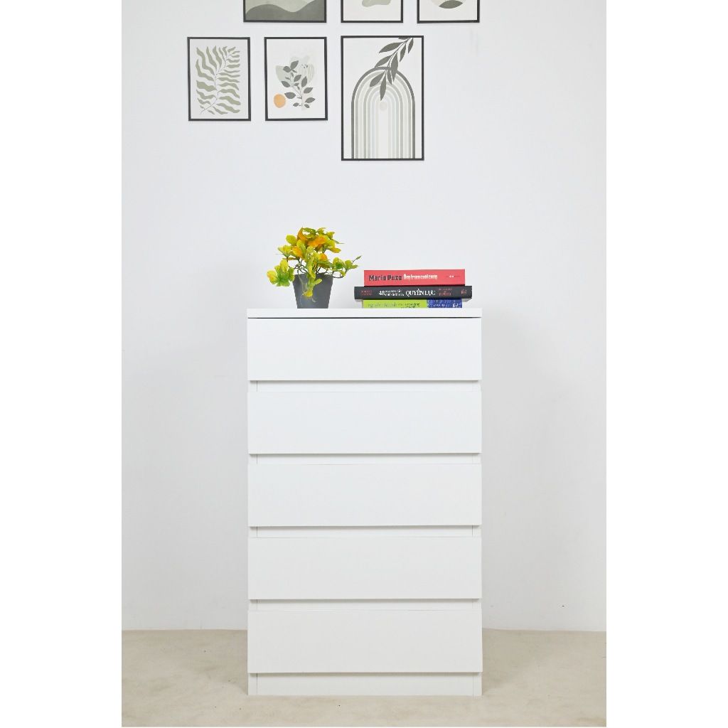 HAPPY FURNITURE , Tủ lưu trữ 5 ngăn kéo - OLA , THK_095 , 45cm x 45cm x 75cm
