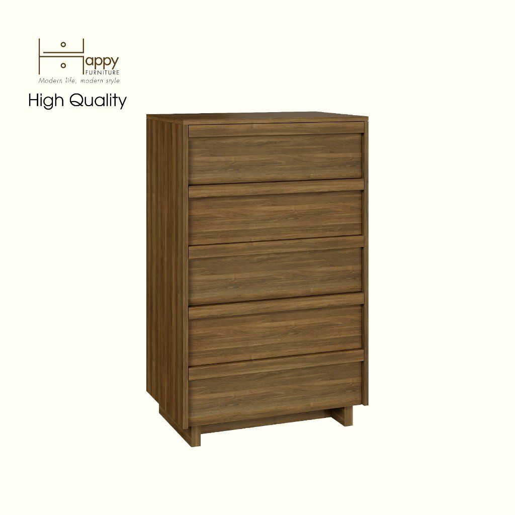 HAPPY FURNITURE , Tủ đựng đồ 5 ngăn kéo - MAVIS , THK_144 , 70cm x 45cm x112cm