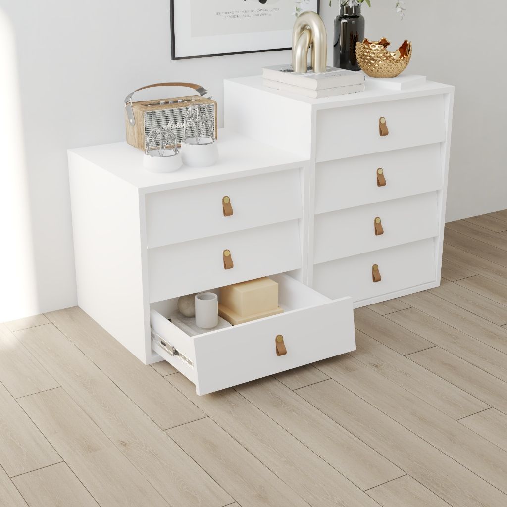 HAPPY FURNITURE , Tủ lưu trữ 3 ngăn kéo - CALYN , THK_310 , 50cm x 45cm x 47cm DxRxC