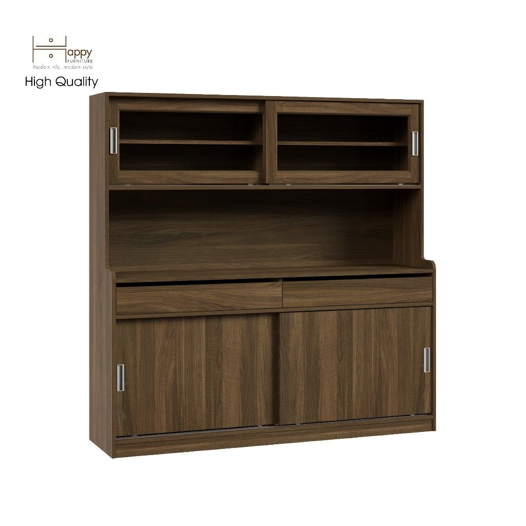 HAPPY FURNITURE , Kệ lưu trữ nhà bếp - LUCA , TCL_013 , 160cm x 42cm x 160cm