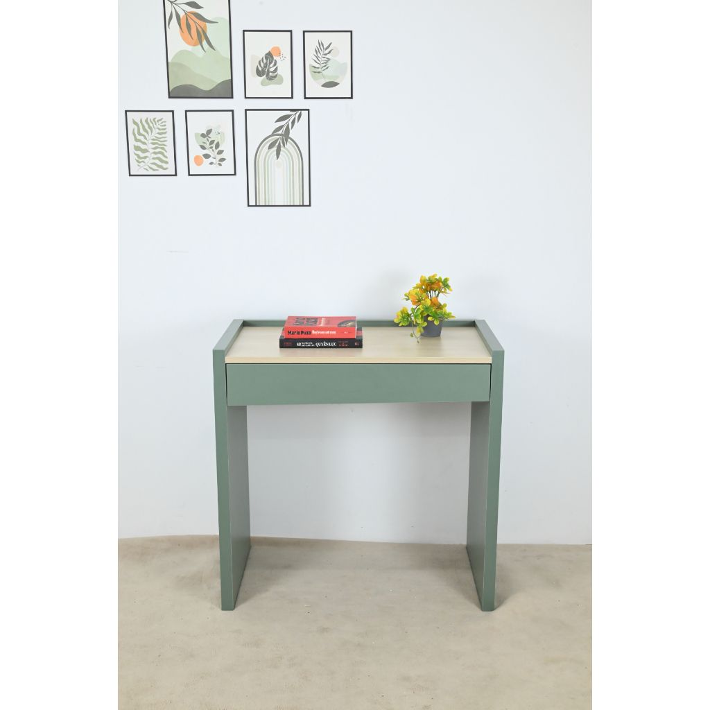 HAPPY FURNITURE , Bàn trang điểm 1 ngăn kéo - VIGGO , BAN_089 , 80cm x 45cm x 78cm