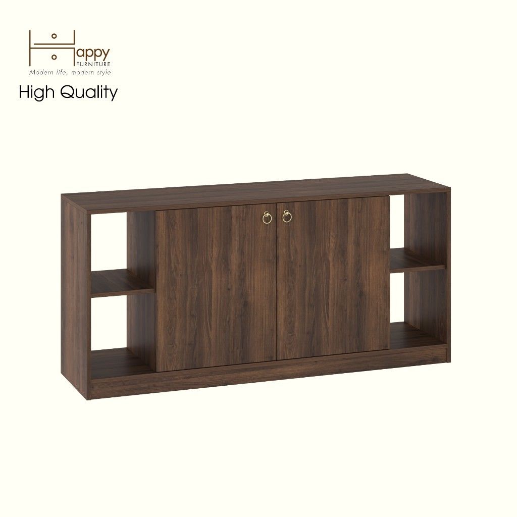 HAPPY FURNITURE , Tủ lưu trữ 2 cửa mở - MERI , TLT_057 , 150cm x 40cm x 70cm DxRxC