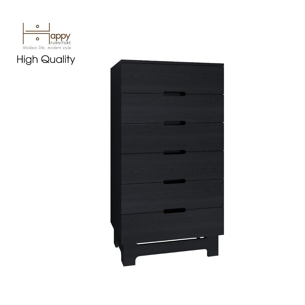 HAPPY FURNITURE , Tủ lưu trữ 6 ngăn kéo - MOLLY , THK_105 , 64cm x 45cm x 120cm