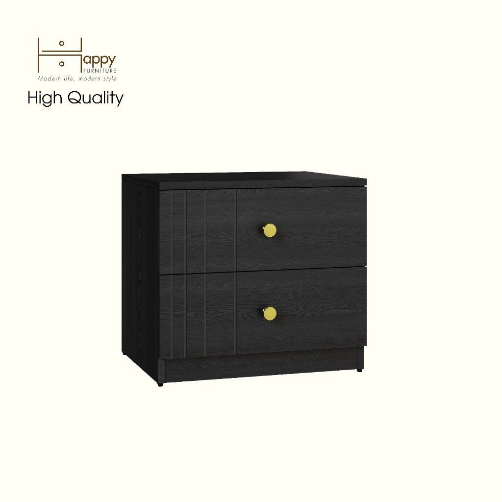 HAPPY FURNITURE, Táp đầu giường 2 ngăn kéo - JOVIE , THK_149 , 50cm x 40cm x 45cm