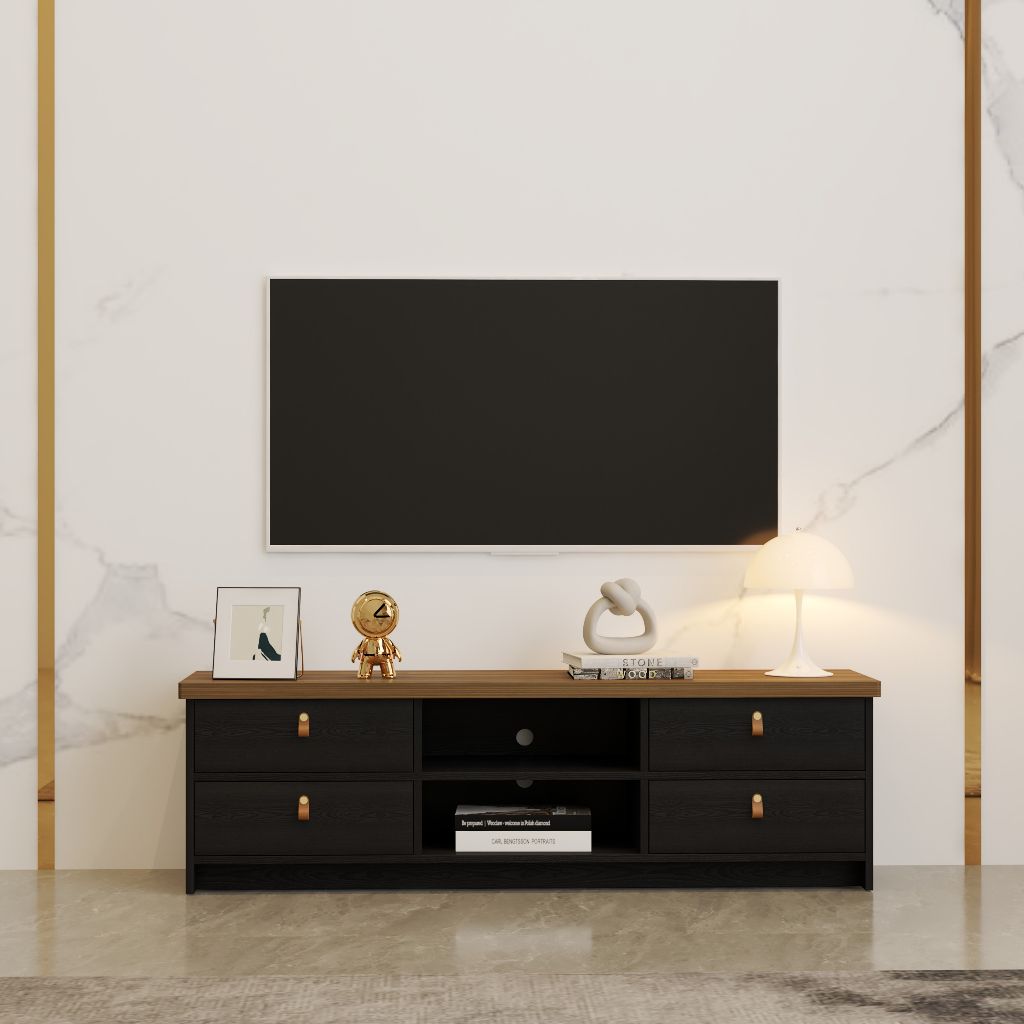 HAPPY FURNITURE , Kệ Tivi 6 ngăn - NOMIA , KTV_008 , 150x38x45cm