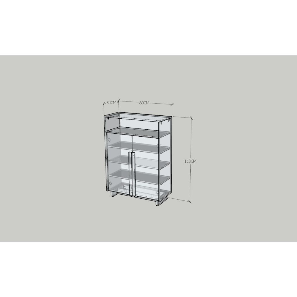 HAPPY FURNITURE , Tủ đựng đồ 2 cánh mở - MAVIS , TCM_159 , 80cm x 34cm x 110cm