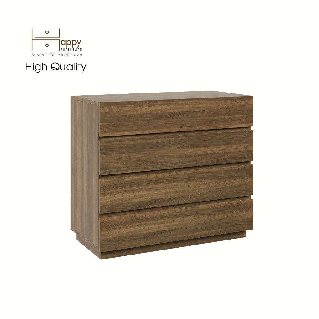 HAPPY FURNITURE , Tủ đựng đồ 4 ngăn kéo - MACRO , THK_039 , 92cm x 45cm x 80cm