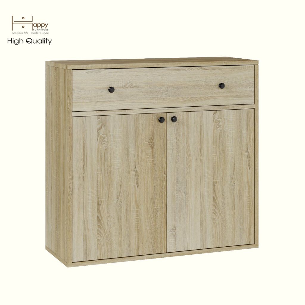 HAPPY FURNITURE , ZACY - Tủ lưu trữ 2 cửa mở , TCM_206 , 80cm x 32cm x 76cm DxRxC, Sản phẩm phổ thông