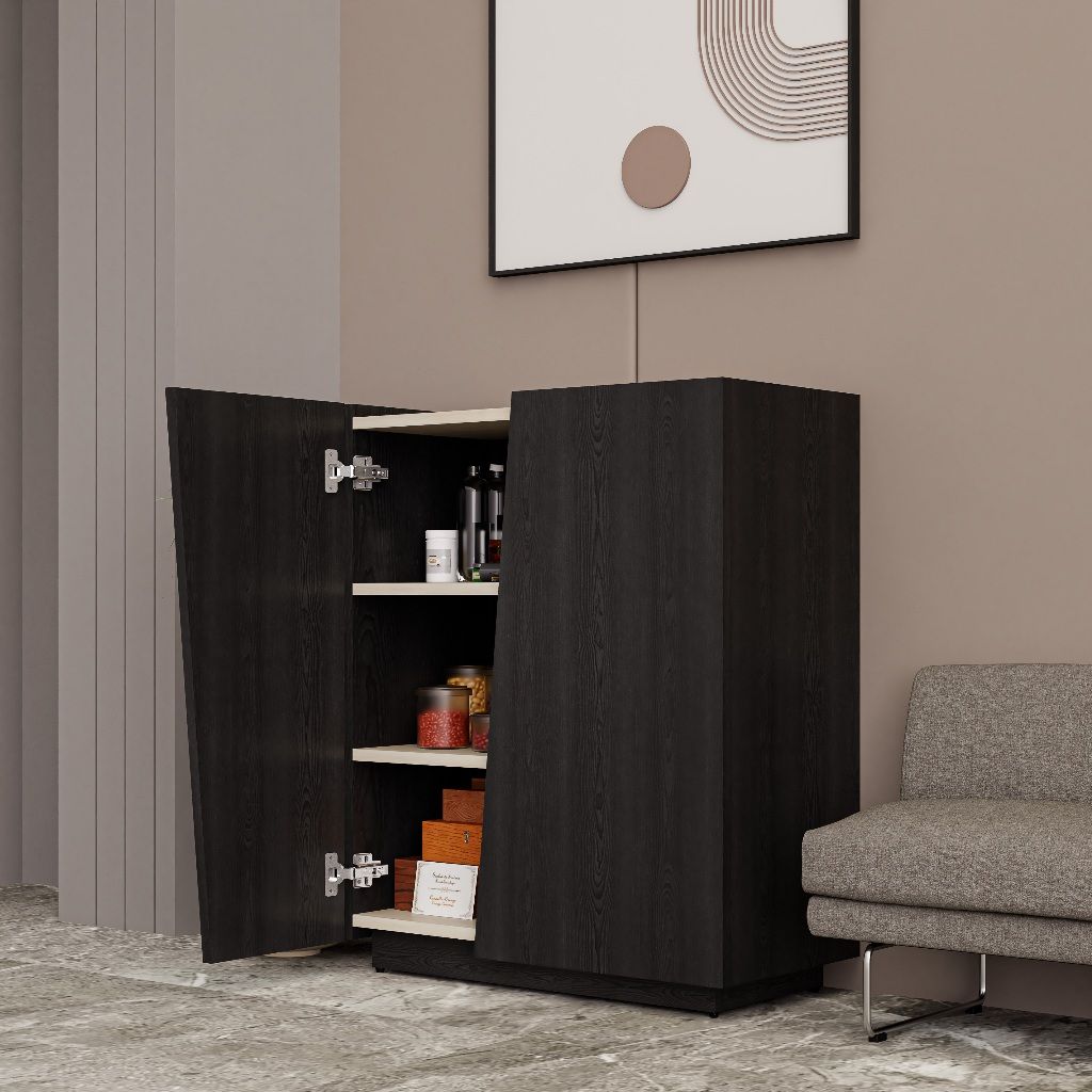 HAPPY FURNITURE , Tủ lưu trữ 2 cửa mở - VIGGO , TCM_172 , 68cm x 32cm x 82cm