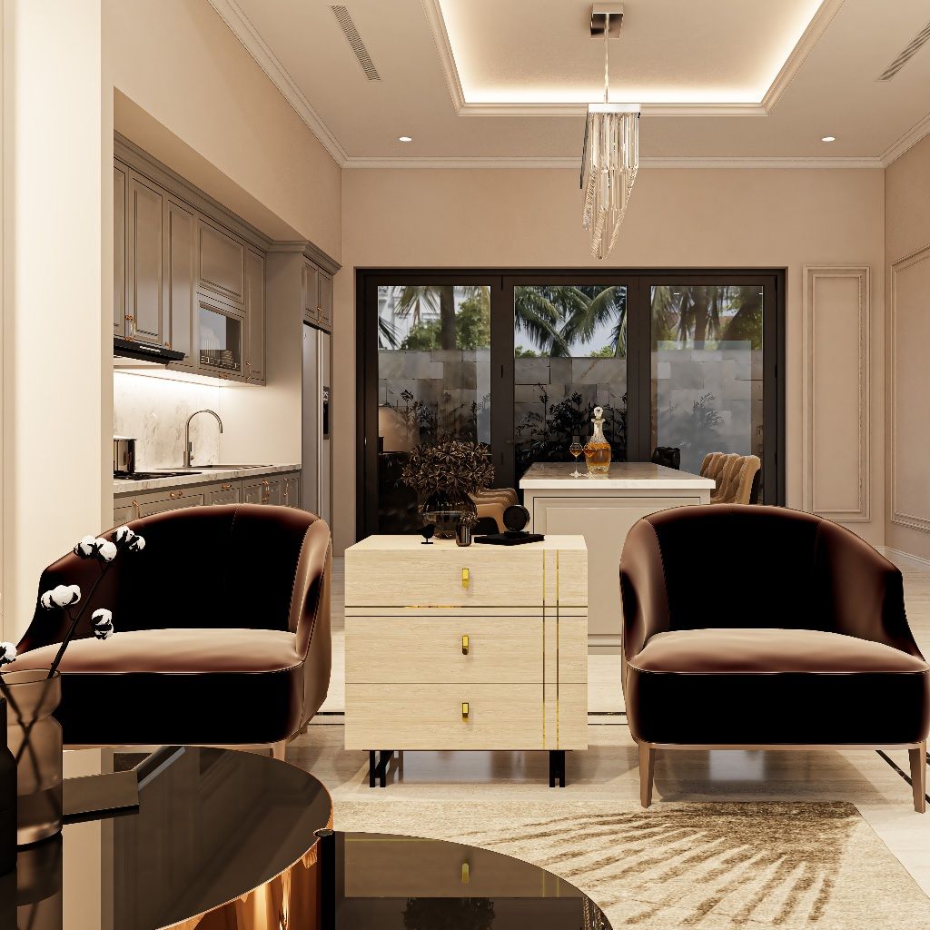 HAPPY FURNITURE , gỗ tự nhiên , Tủ lưu trữ 3 ngăn kéo Chân sắt - JOCASTA , THK_169 , 68cm x 40cm x 68cm