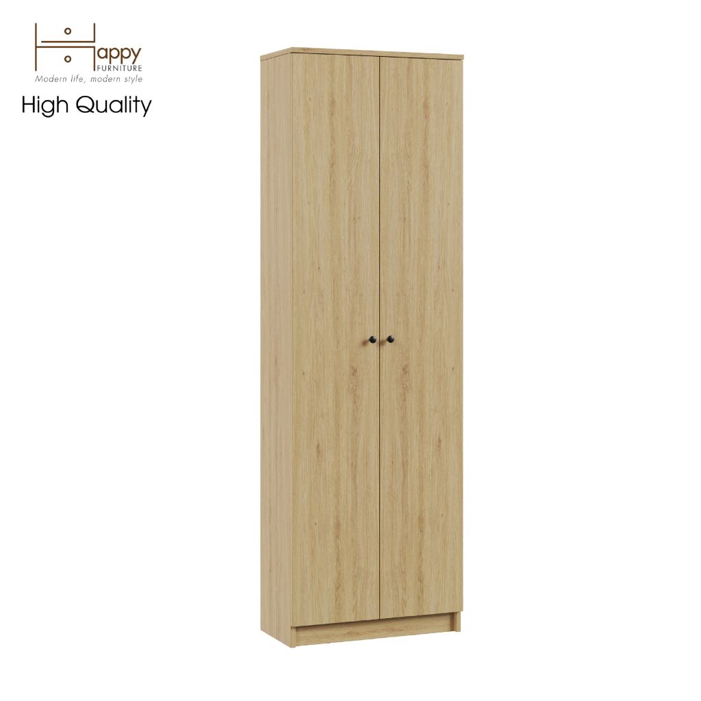 HAPPY FURNITURE , kệ sách 6 tầng 2 cửa mở - CATY , KSA_004 , 60cm x 30cm x 189cm