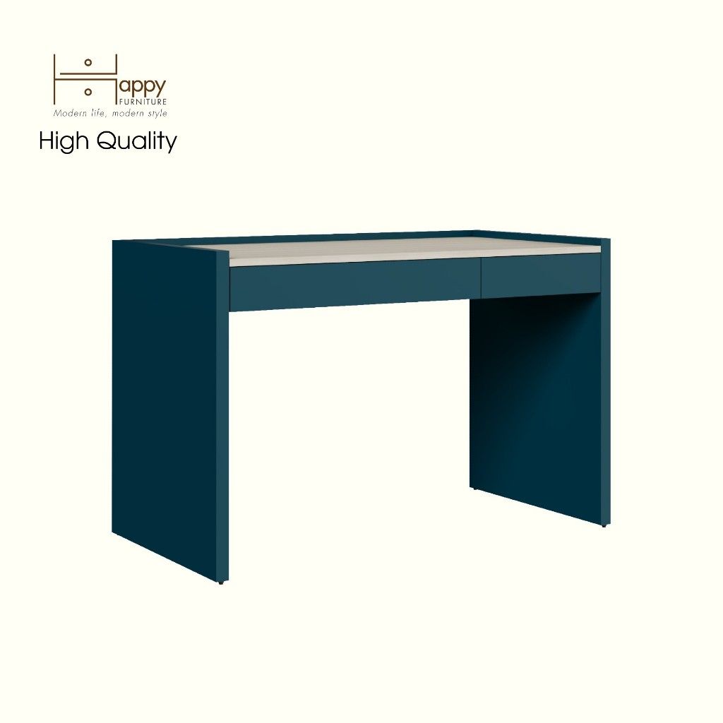 HAPPY FURNITURE , Bàn làm việc 2 ngăn kéo - VIGGO , BAN_088 , 120cm x 59cm x 77cm