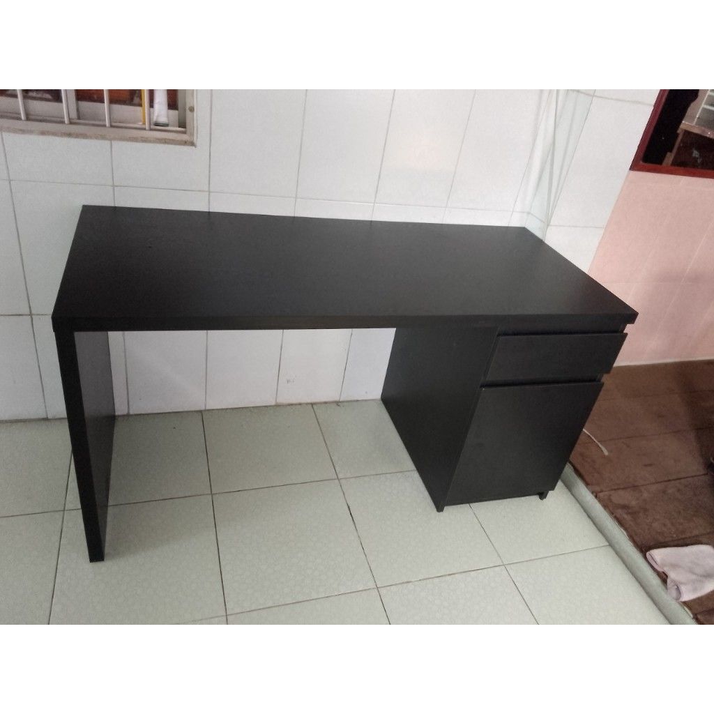 HAPPY FURNITURE , Bàn làm việc 2 ngăn đựng đồ -DOOBIE , BAN_002 , 140cm x 60cm x 73cm