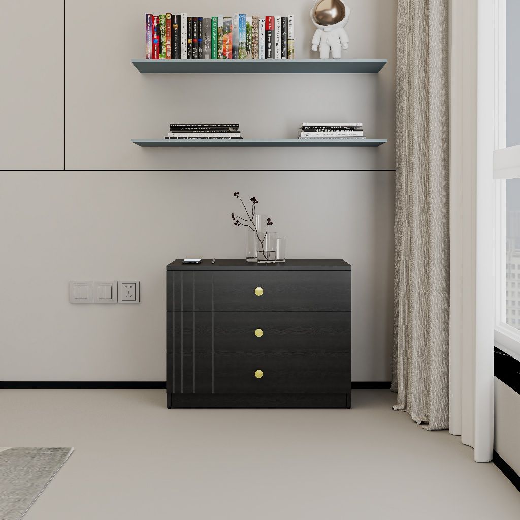 HAPPY FURNITURE , Tủ lưu trữ 3 ngăn kéo - JOVIE, THK_150, 70cm x 40cm x 54cm