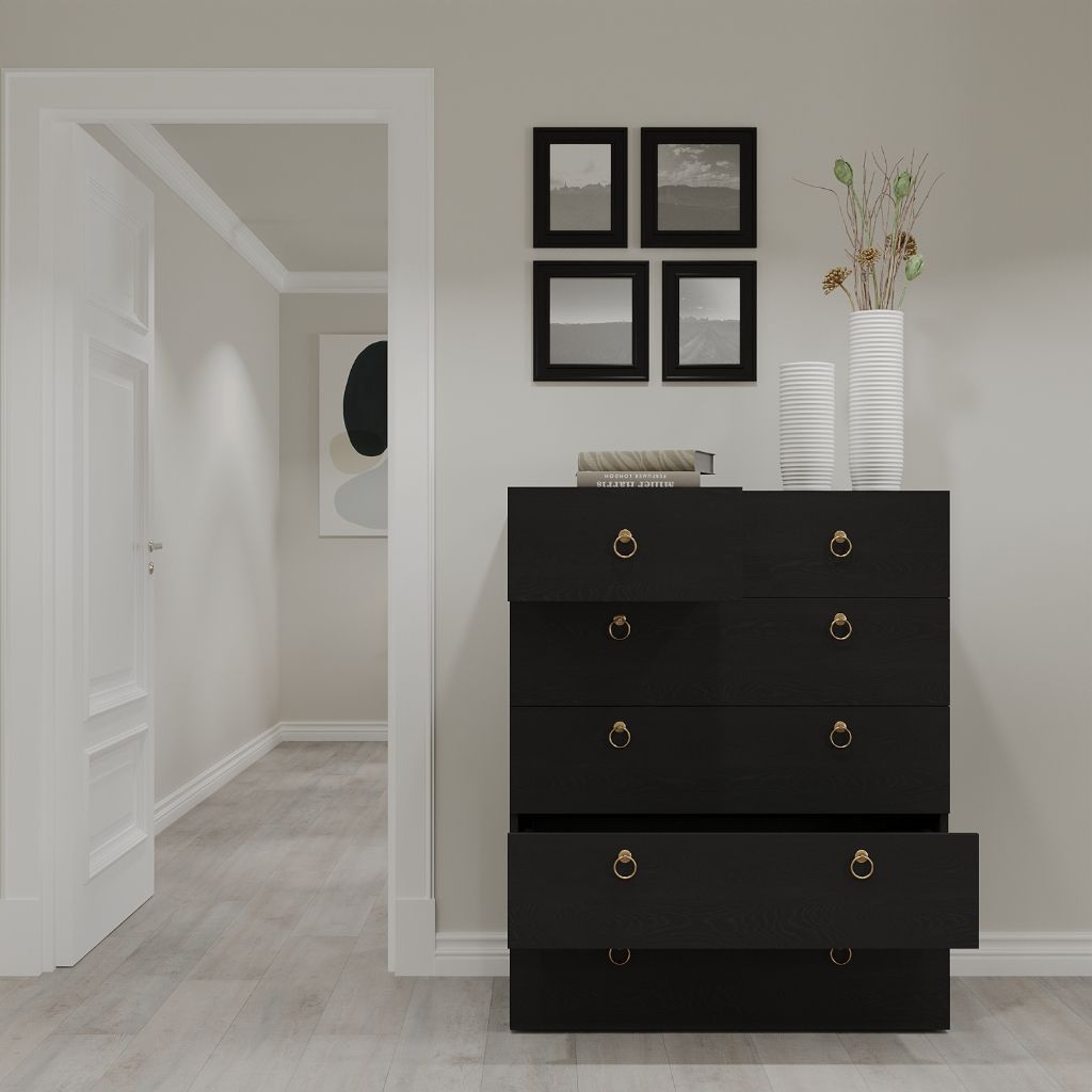 HAPPY FURNITURE , Tủ đựng đồ 6 hộc kéo - WESLEY , THK_050 , 90cm x 45cm x 110cm