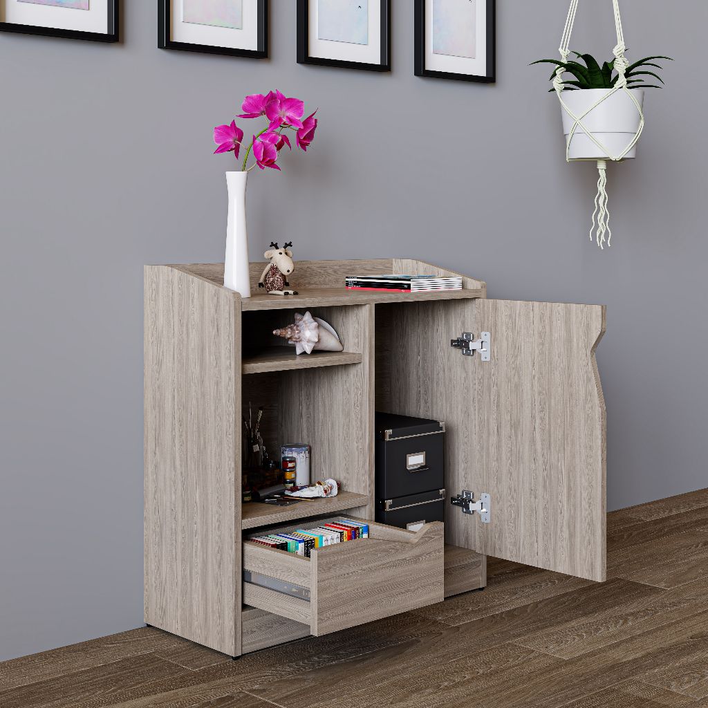 HAPPY FURNITURE , Tủ lưu trữ 1 cánh mở - WINNI , TCM_154 , 70cm x 28cm x 70cm
