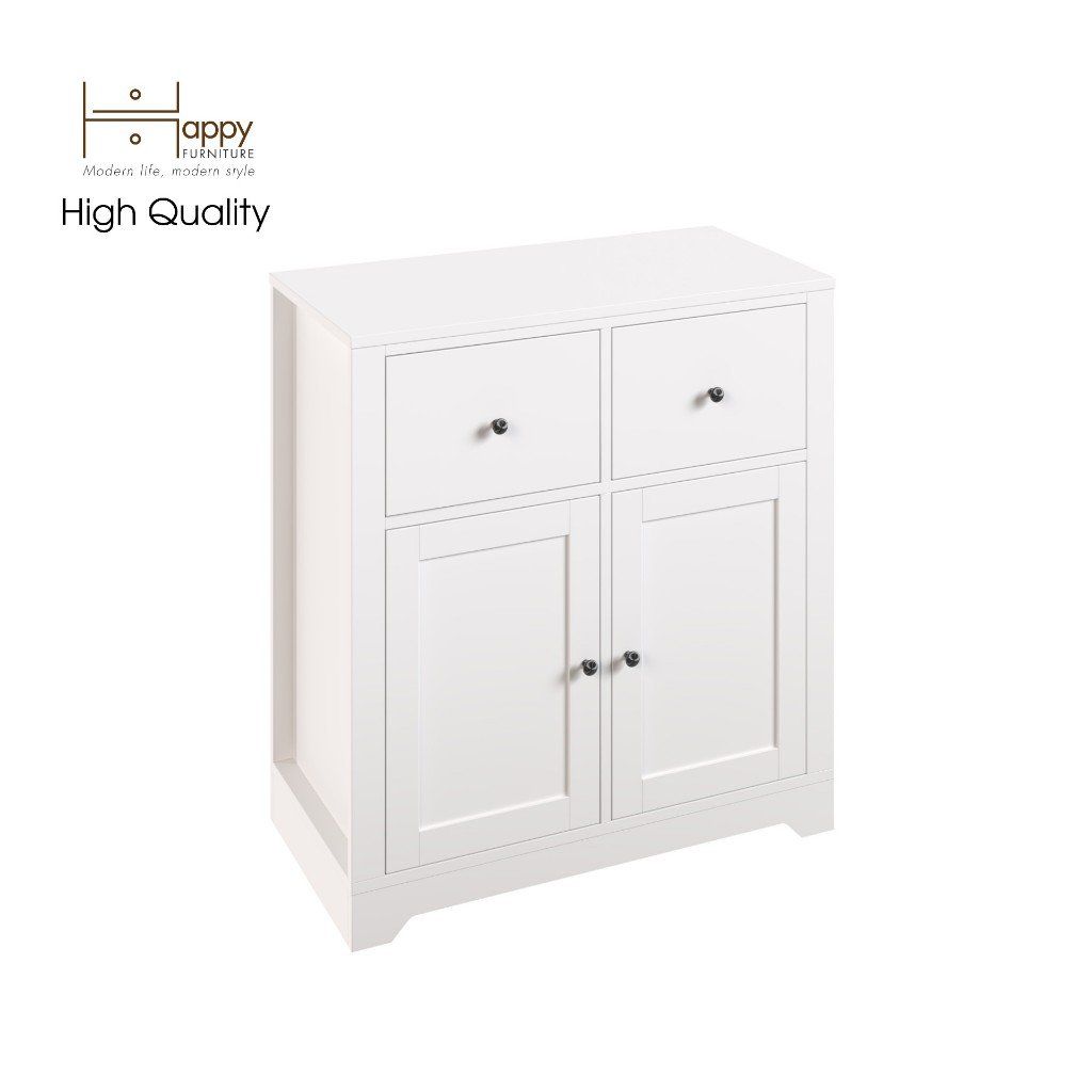 HAPPY FURNITURE , Tủ kết hợp kệ đựng đồ 2 cửa mở - CANA , TCM_004 , 80cm x 40cm x 87cm
