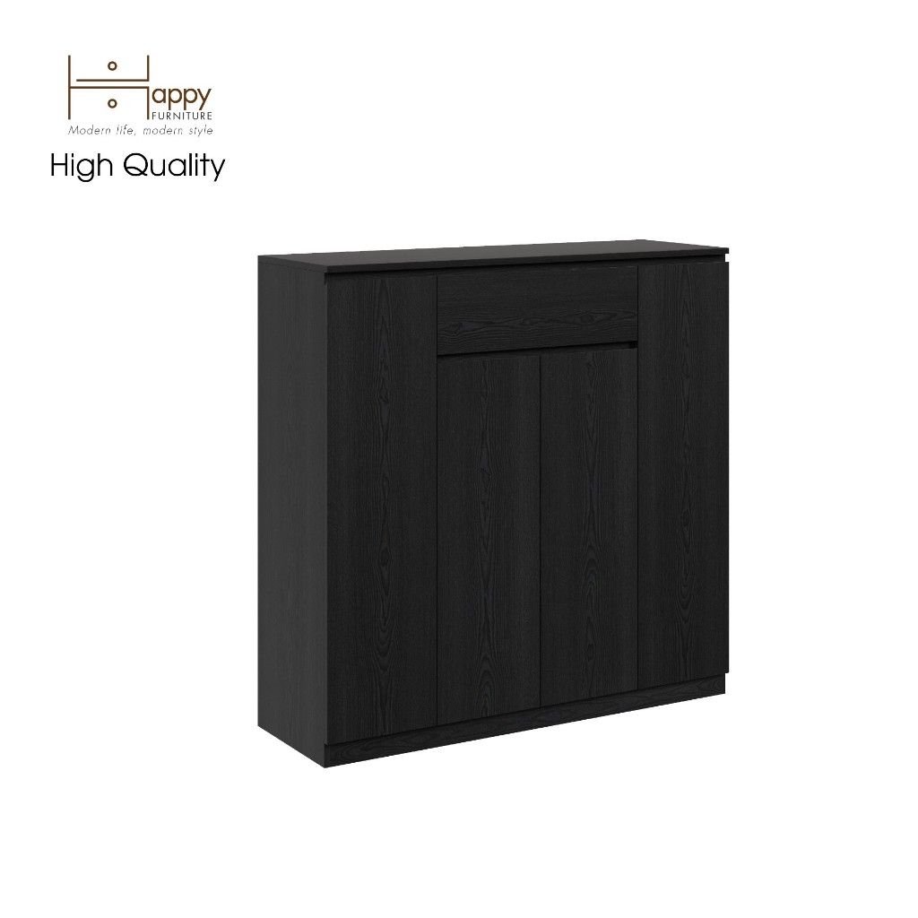 HAPPY FURNITURE , Tủ lưu trữ 4 cánh mở 1 ngăn kéo - OLA , TCM_080 , 120cm x 40cm x 120cm