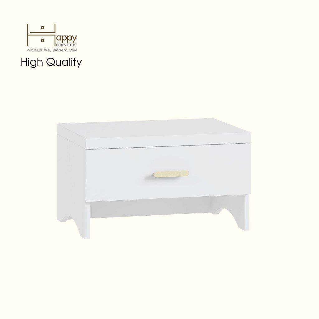 HAPPY FURNITURE , Táp đầu giường 1 ngăn kéo - CHEVY, THK_260 , 55cm x 40cm x 32cm DxRxC