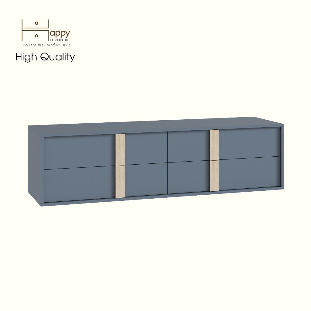 HAPPY FURNITURE , Tủ lưu trữ 4 ngăn kéo - SPACE, THK_281 , 160cm x 45cm x 43cm DxRxC