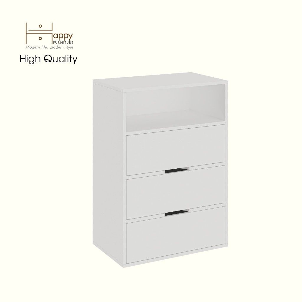 HAPPY FURNITURE , Tủ lưu trữ 3 ngăn kéo - LAYLA , THK_332 , 65cm x 40cm x 93cm DxRxC
