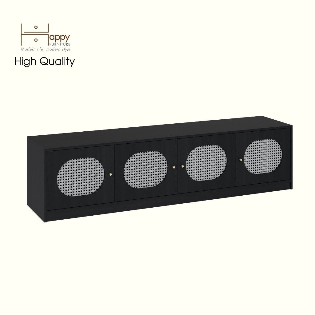 HAPPY FURNITURE , Kệ TV 4 cửa mở - MAY , KTV_095 , 200cm x 45cm x 50cm DxRxC